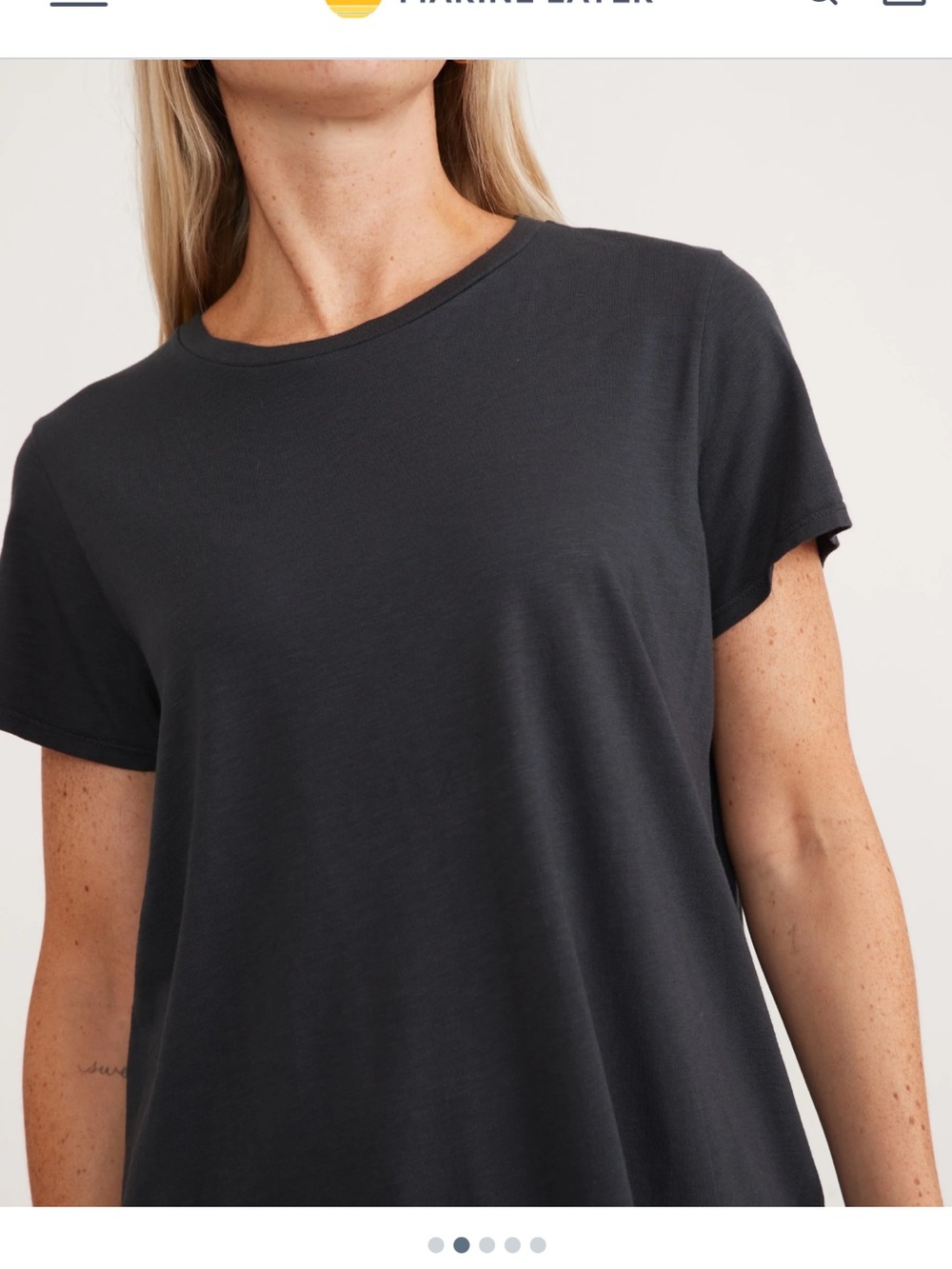 New With Tags Marine Layer Swing Crew Tee Sz M - Picture 2 of 13